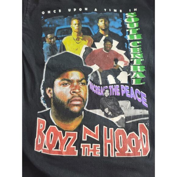 Boyz in the hood Y2K Streetwear long sleeve t-shirt Black size small Grunge - Picture 4 of 10